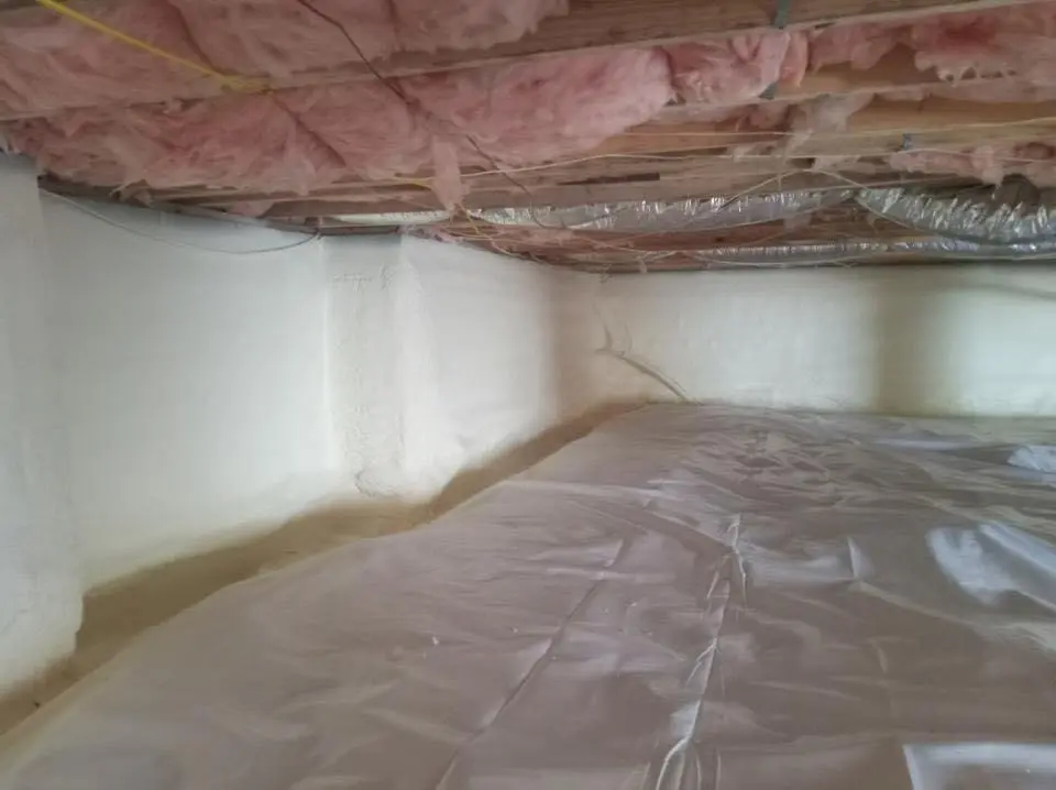 Crawl space encapsulation with closed-cell spray foam for Roof Maintenance in Atlantic City